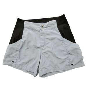 GREY Ripstop Shorts - High Waist Velcro Quick Dry Water Shorts Size M